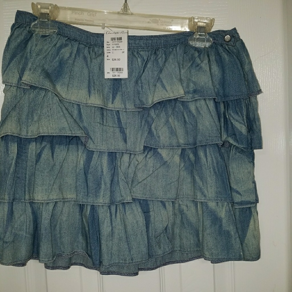NWT Dark Wash Denim Skirt